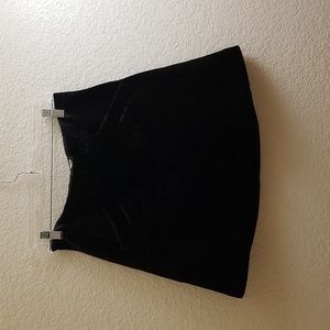 RACHEL Rachel Roy black velvet mini skirt